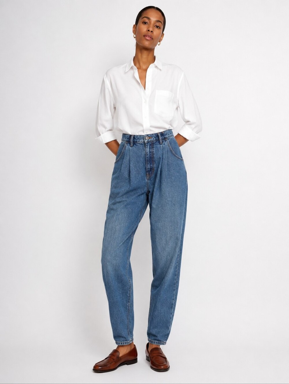 Eddie Bauer High Waist Whisker Original Denim-Est. 1920-Size:14-Vintage 1980's